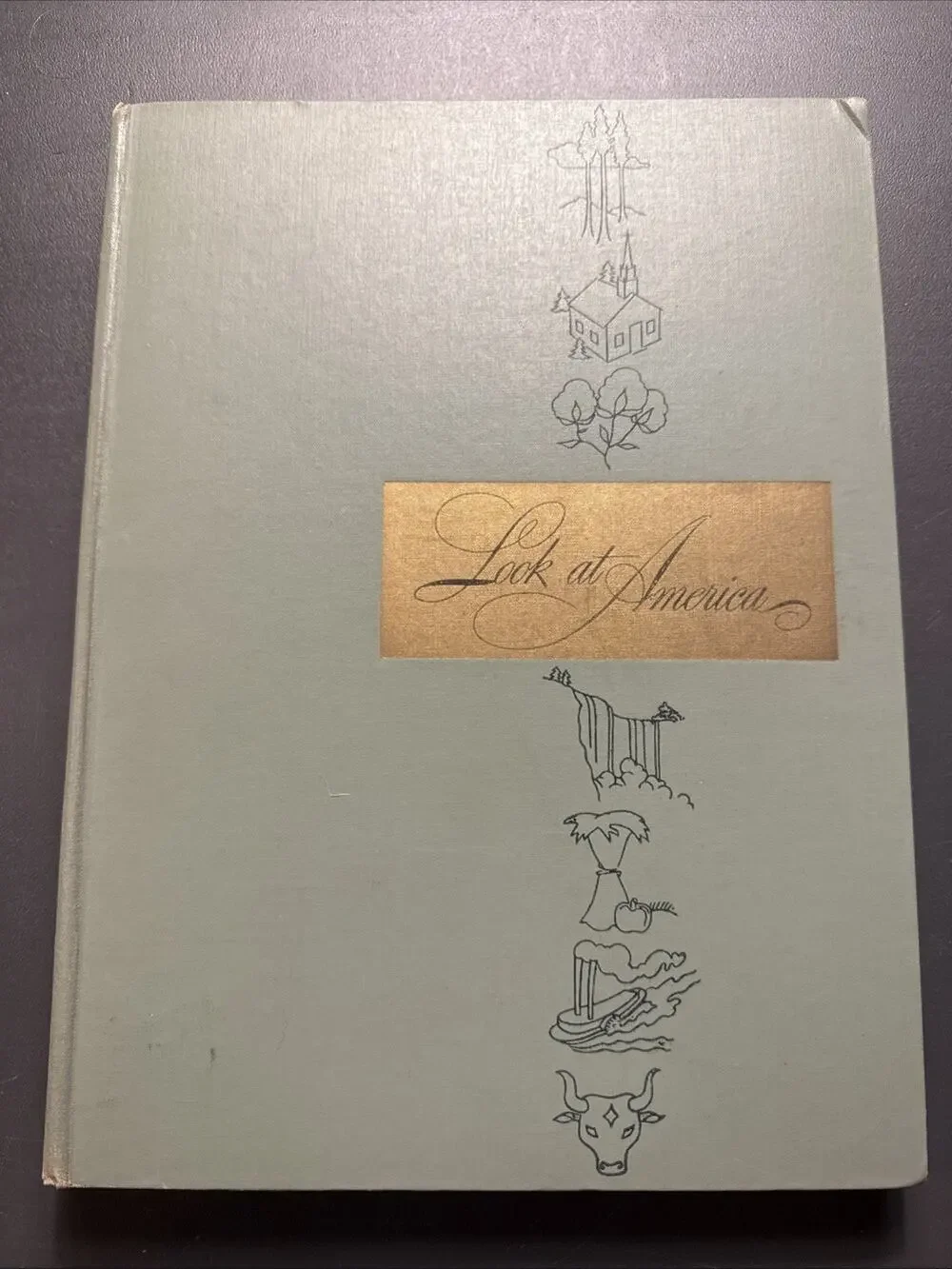 Vintage 1946 Look at America Hardcover Book Houghton Mifflin